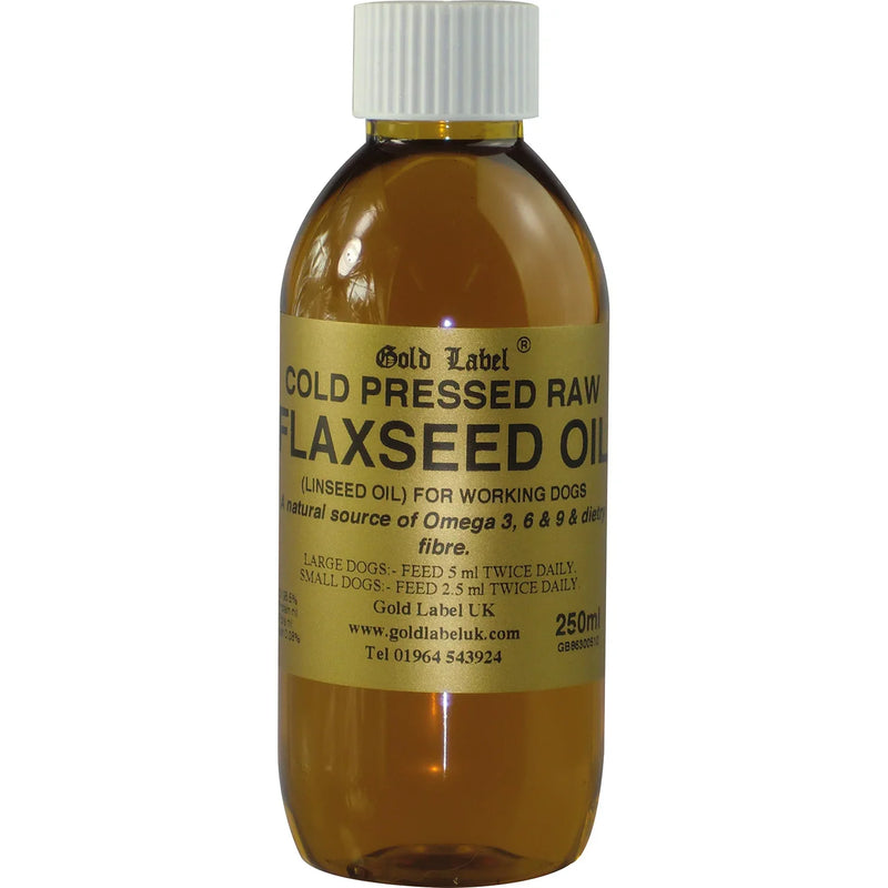 Gold Label Canine Flaxseed Oil - Jalex Pet Products 
