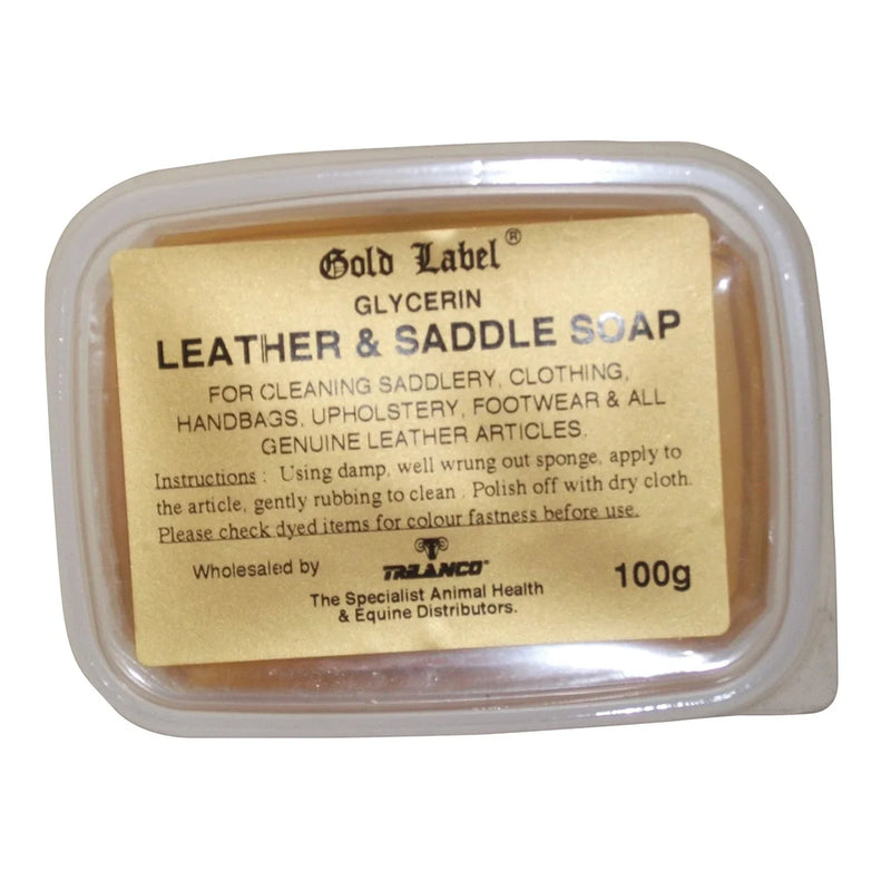 Gold Label Glycerin Leather Saddle Soap - Jalex Pet Products 