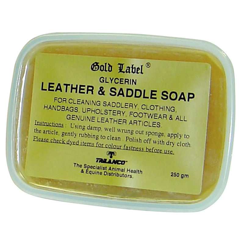 Gold Label Glycerin Leather Saddle Soap - Jalex Pet Products 