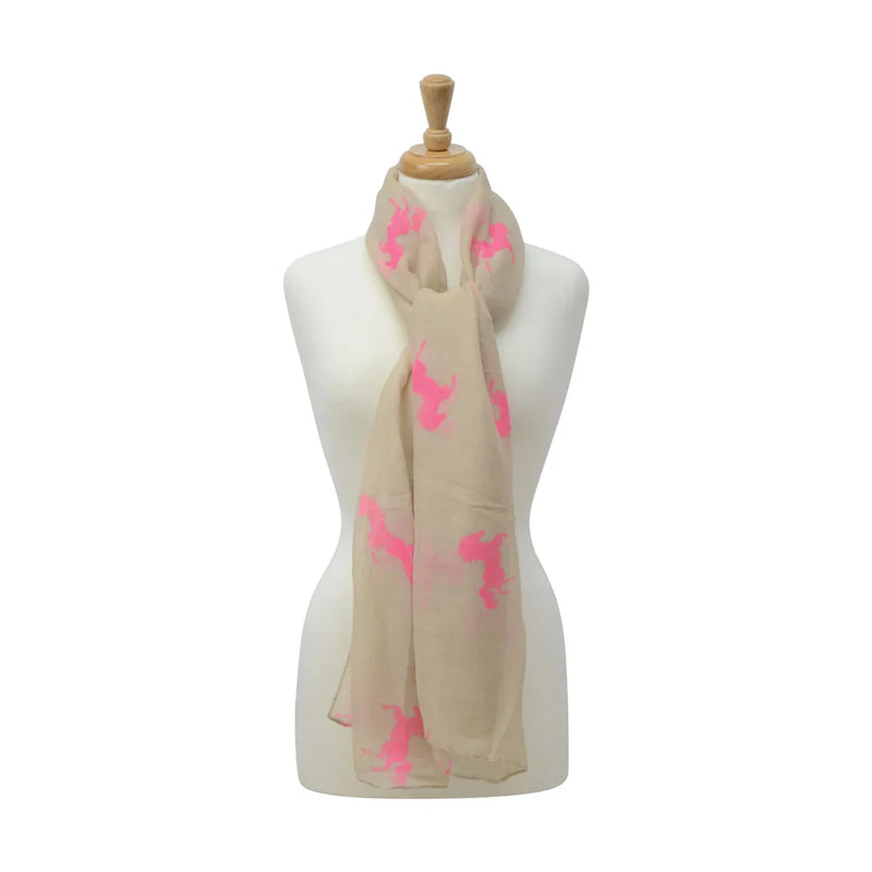 Hyfashion Ladies Belvoir Horse Print Scarf - Jalex Pet Products 