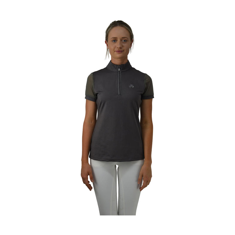 Hyfashion Maddie Mesh Sleeved Show Shirt - Grey - Jalex Pet Products 