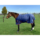 JHL Essential MW Turnout Rug - Mediumweight -Navy/Burgundy - Jalex Pet Products 