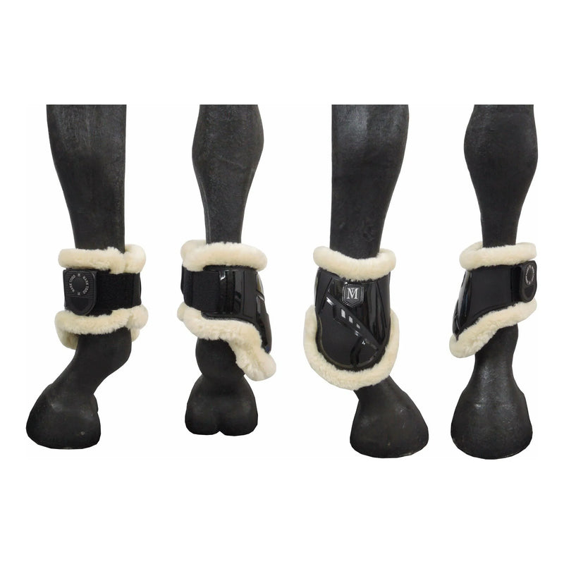 Mark Todd Air Vent Fetlock Boot Fleece Black - Jalex Pet Products 