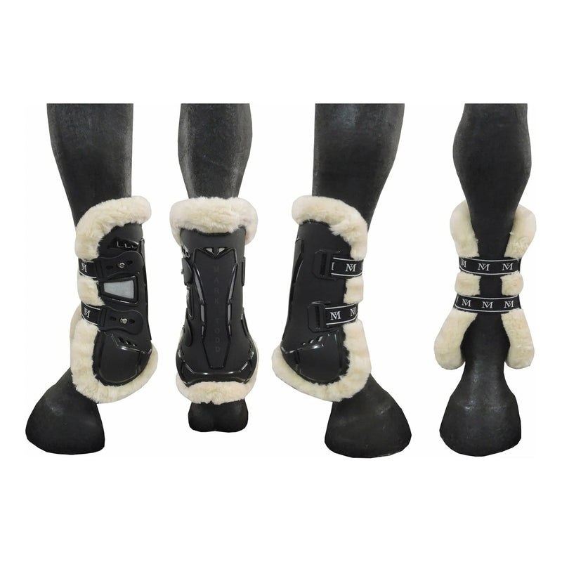 Mark Todd Air Vent Fleece Tendon Boot - Black - Jalex Pet Products 