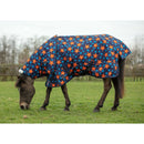 Mark Todd MW Pony Turnout Rug Navy/Orange Stars - Jalex Pet Products 