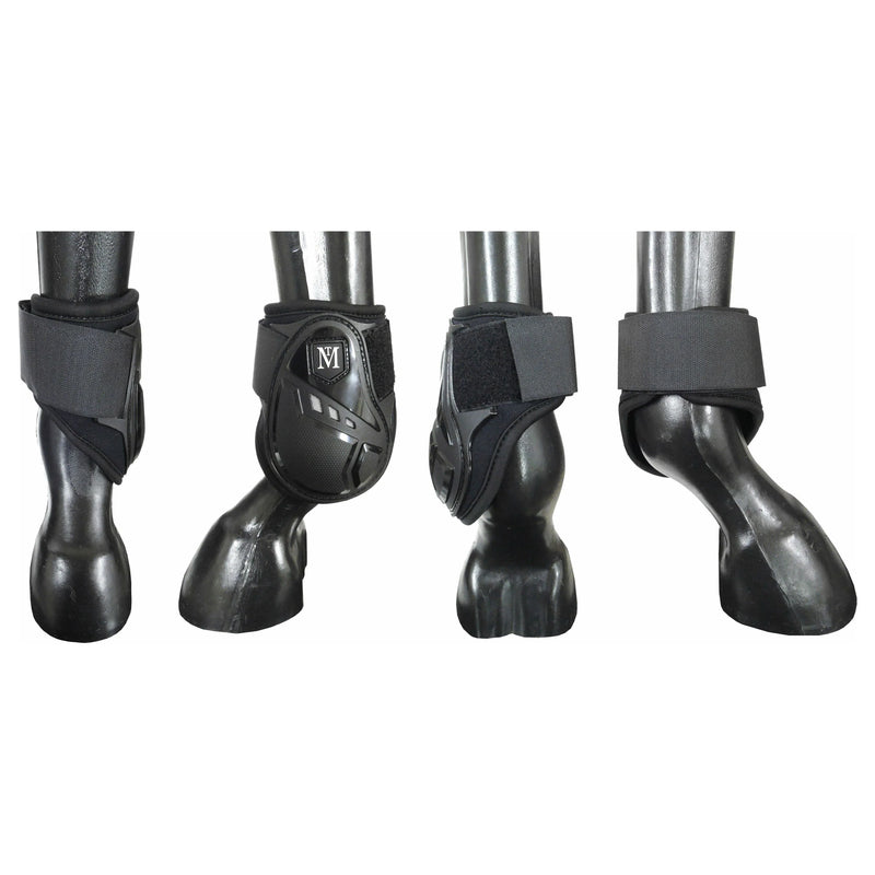MT Air Vent Fetlock Young Horse Boot Black Med - Jalex Pet Products 