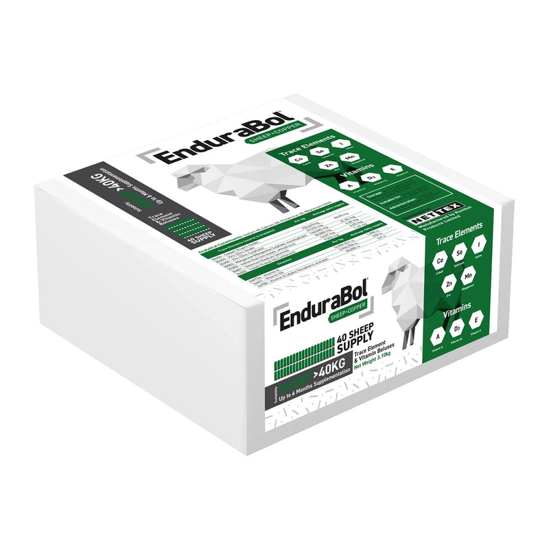 Nettex Agri Endurabol Sheep with Copper - 40 Boluses - Jalex Pet Products 
