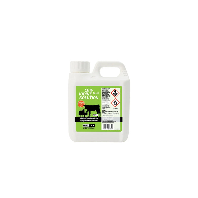 Nettex Iodine 10% Plus Solution - Jalex Pet Products 