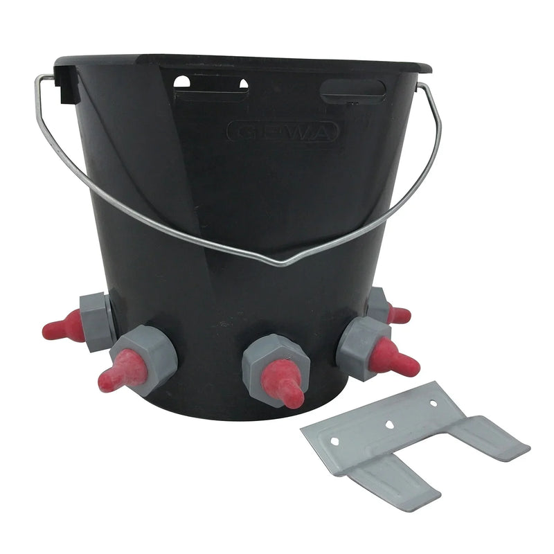 Paragon Rubber Lamb Feeder Bucket 5 Teat Complete - Jalex Pet Products 
