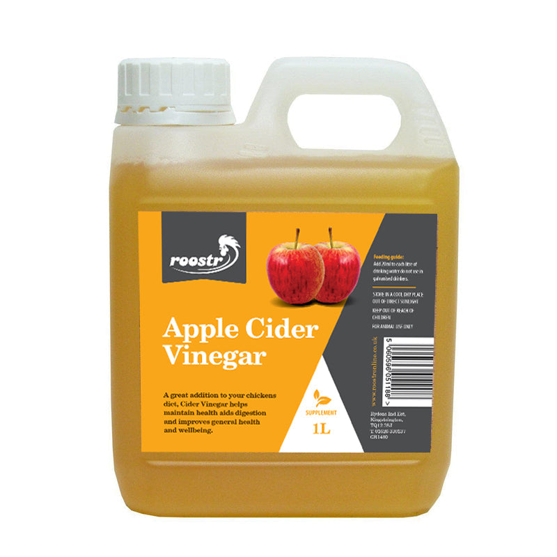 Premium Grade Poultry Chicken Cider Vinegar - 1 Litre - Jalex Pet Products 