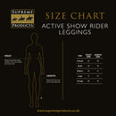 Supreme Products Active Show Rider Leggings - Black/Gold - X Small - Jalex Pet Products 