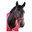Whitaker Headcollar Padded Fleece Red/Navy - Jalex Pet Products 