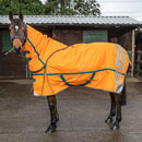 Whitaker Turnout Rug Detach-A-Neck Seacroft - Reflective Orange - Jalex Pet Products 